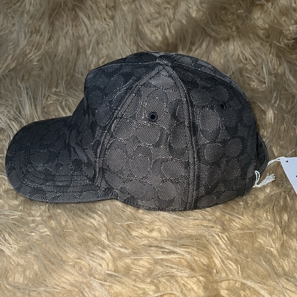 Coach Baseball Hat In Metallic Signature - Picture 9 of 13